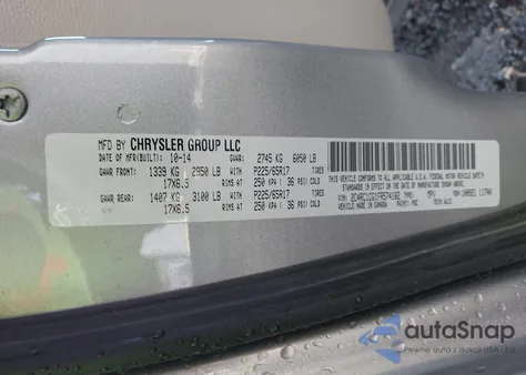 2015 Chrysler Town & Country Touring-L from USA, damaged, VIN 2C4RC1CG1FR574182